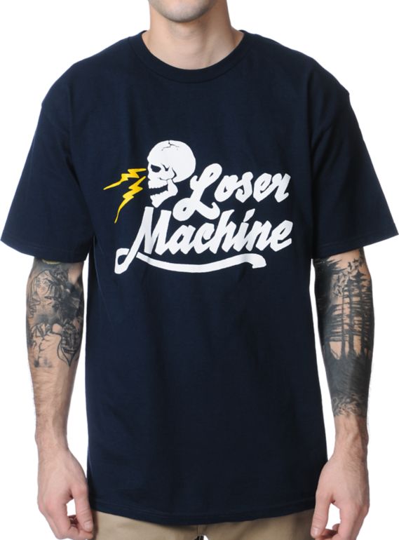 Loser Machine Mind Bender Navy Tee Shirt
