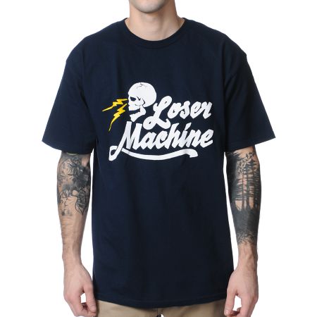 Loser Machine Mind Bender Navy Tee Shirt