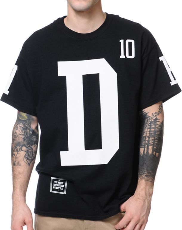 10 Deep Collegiate Black Tee Shirt