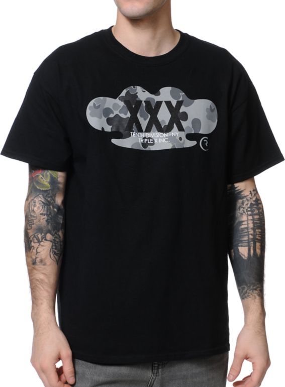 10 Deep Lights Out Black Tee Shirt