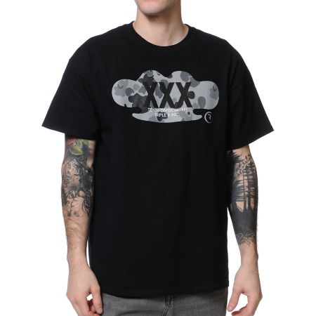 10 Deep Lights Out Black Tee Shirt