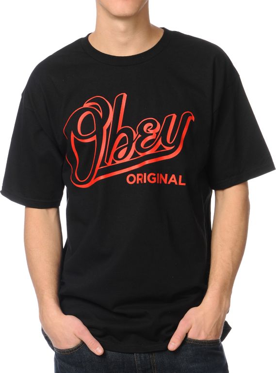 Obey Encore Black Tee Shirt