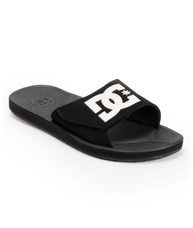 DC Graffik Slide Black & White Sandal