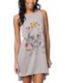 Obey Reincarnation Grey Open Back Tank Dress