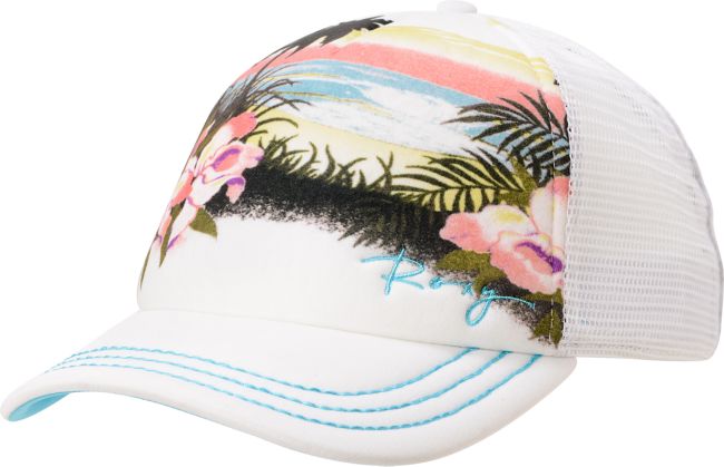 Roxy Dig This Tropical White Trucker Hat