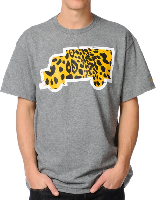 Trukfit Fill Up Cheetah Gunmetal Tee Shirt