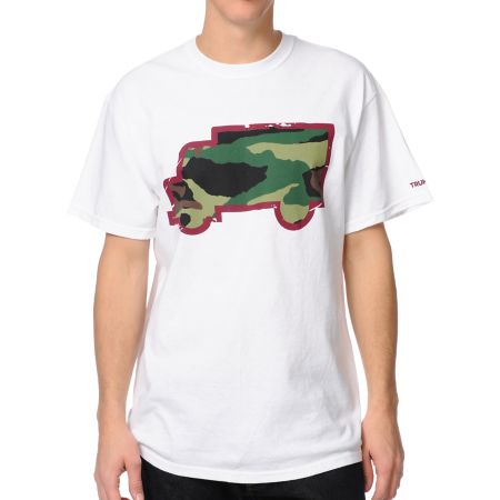 Trukfit Fill Up Camo White Tee Shirt