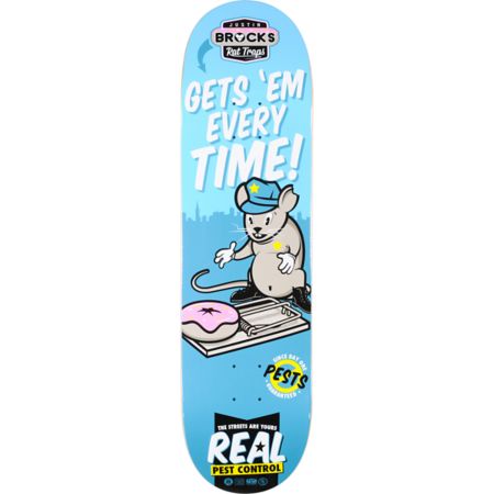 Real Brock Pest Control R1 8.38 Skateboard Deck