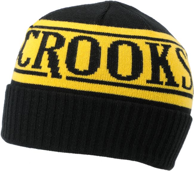 Crooks and Castles Full Blast Black Cuff Beanie