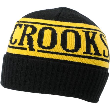 Crooks and Castles Full Blast Black Cuff Beanie