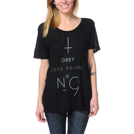 Obey No. 9 Black Beau Tee Shirt