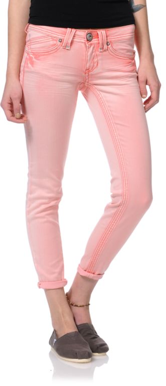 Hydraulic Melon Ankle Crop Capri Pants
