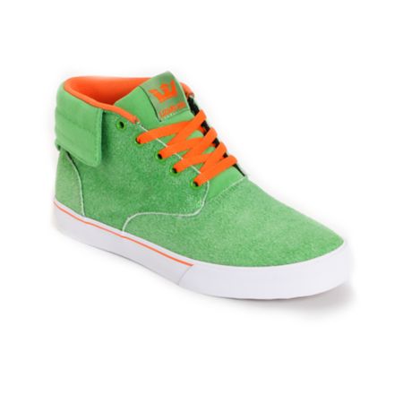 Supra Passion Lizard King Pro + Am Green Suede Limited Edition Shoe