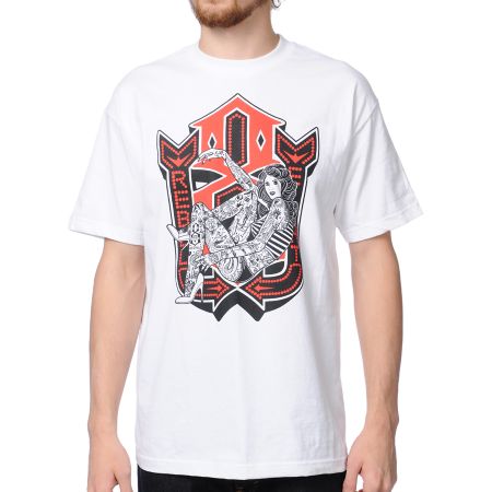 REBEL8 Lusty Lady White Tee Shirt