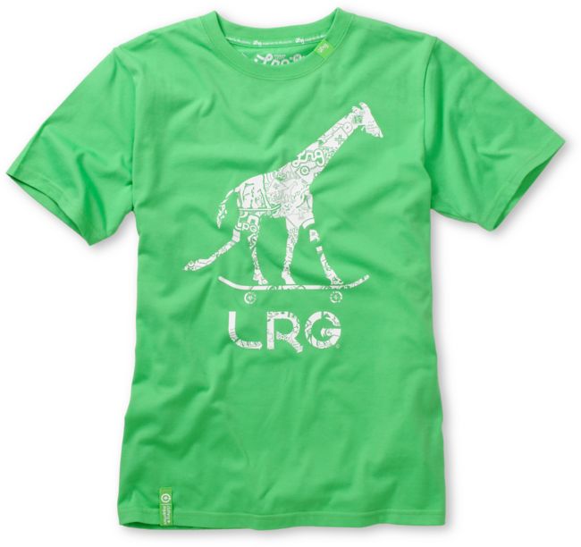 LRG Boys Giraffe Green Tee Shirt