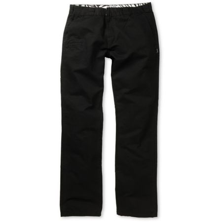 Trukfit Solid Black Regular Fit Chino Pants
