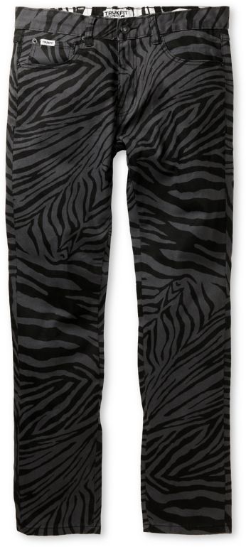 Trukfit Original Grey & Black Zebra Print Super Skinny Jeans