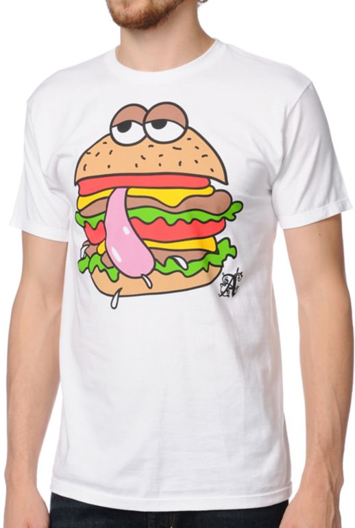 A-Lab Tasty Burger White Tee Shirt