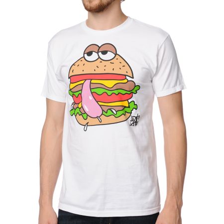 A-Lab Tasty Burger White Tee Shirt