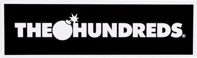 The Hundreds Bar Logo Black Sticker