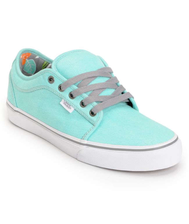 Vans Chukka Low Wash Hawaiian Mint Skate Shoe