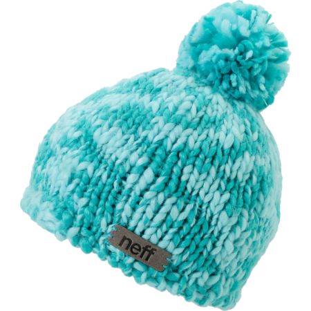 Neff Girls June Ceramic Teal Pom Beanie