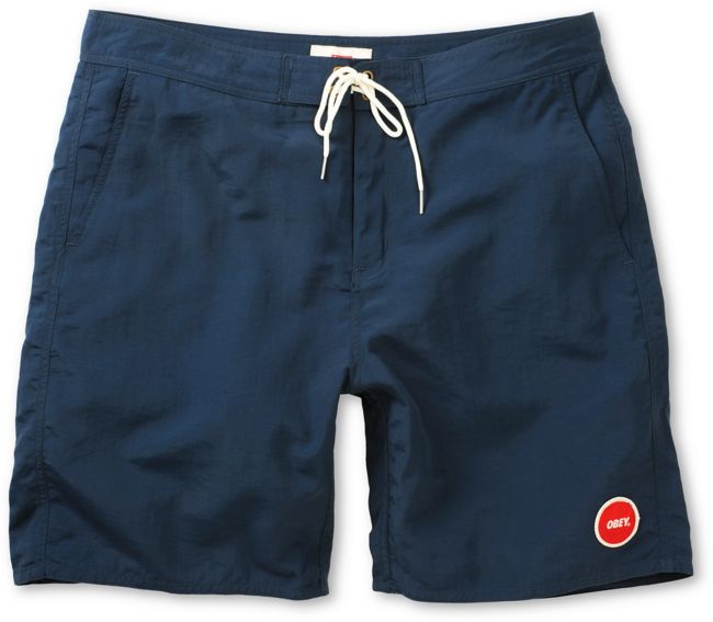 Obey Inlet Navy Blue Board Shorts
