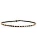 Love, Fire Black Skull Studded Skinny Belt