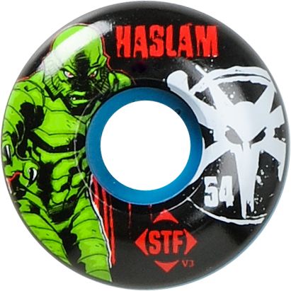 Bones Haslam Blue Lagoon STF 54mm Skateboard Wheels