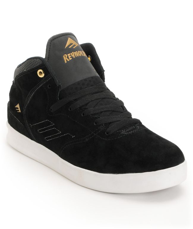 Emerica The Reynolds Black Suede Skate Shoe