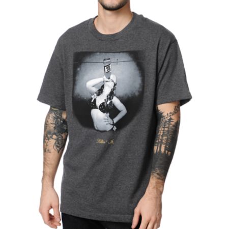 DGK Killn It Charcoal Tee Shirt