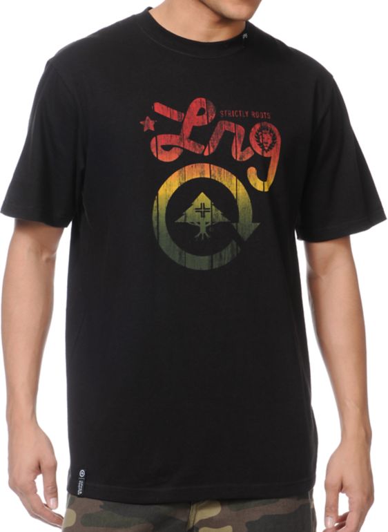LRG Strictly For The Roots Black Tee Shirt