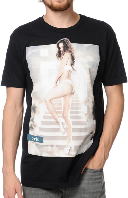 TMLS Stairway To Heaven Black Tee Shirt