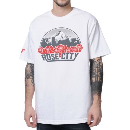 Cake Face Rose City White Tee Shirt