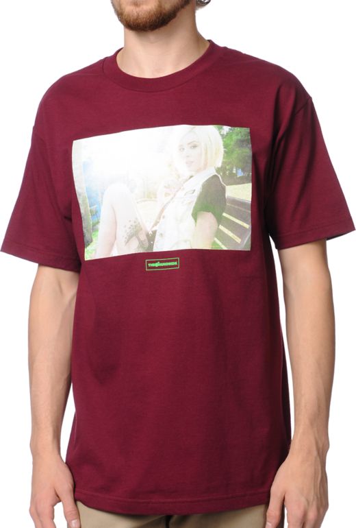 The Hundreds Alysha Brugundy Tee Shirt