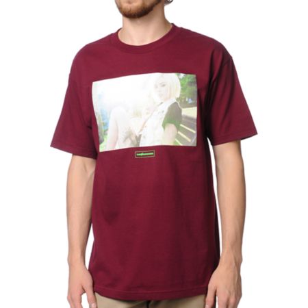 The Hundreds Alysha Brugundy Tee Shirt