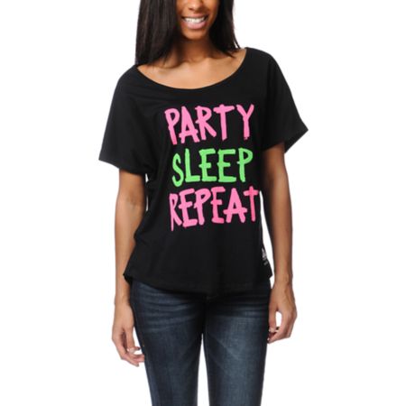Element x Jac Vanek Party Sleep Repeat Tee Shirt