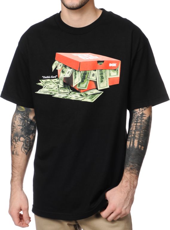 DGK Hustle Hard Black Tee Shirt