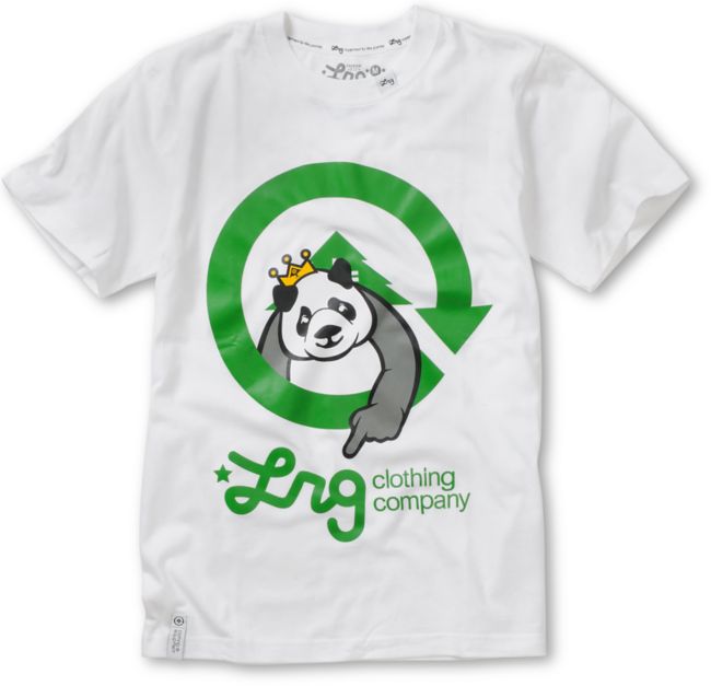 LRG Boys Homeboy Panda White Tee Shirt