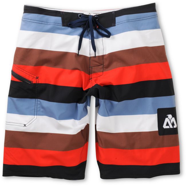 Matix Dominator White Stripe Board Shorts