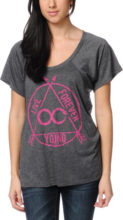 Jawbreaking Forever Young Heather Grey Tee Shirt