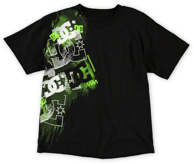 DC Boys Pad Black Tee Shirt