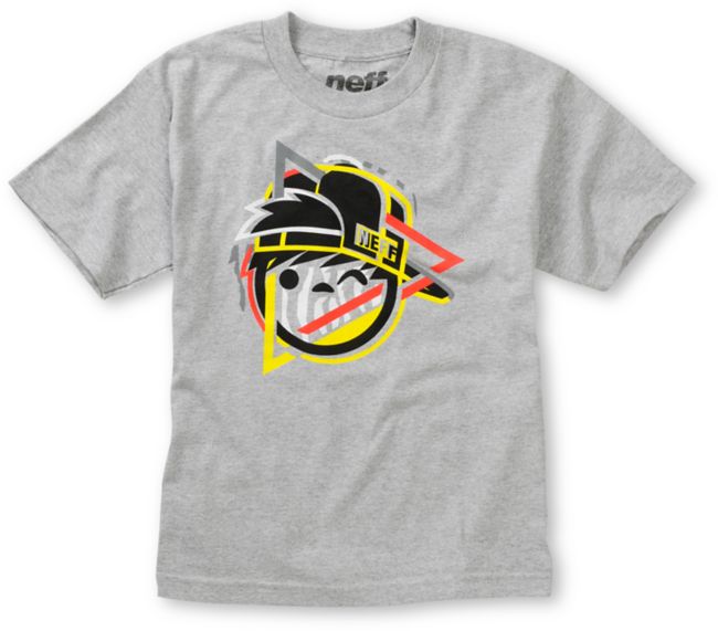 Neff Boys Riggy Grey Tee Shirt