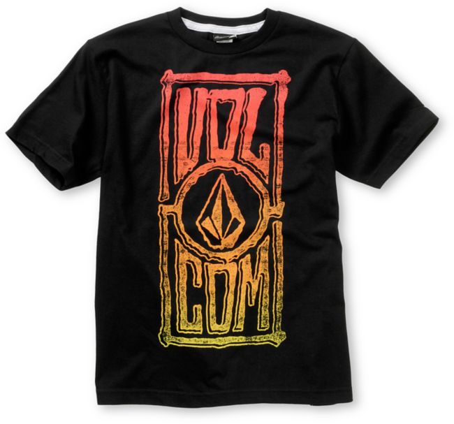 Volcom Boys Poster Grade Black Tee Shirt