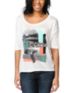 Lira Sunset Natural Scoop Neck Tee Shirt