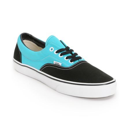 Vans Era 2 Tone Black & Scuba Blue Skate Shoe