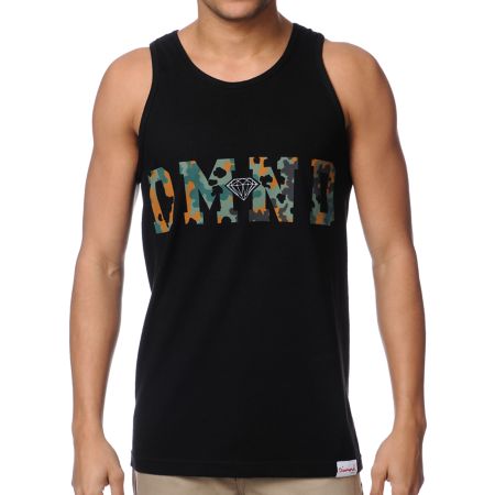 Diamond Supply Diamond Camo Black Tank Top