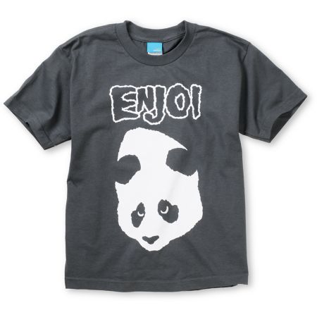 Enjoi Doesnt Fit Charcoal Boys Tee Shirt