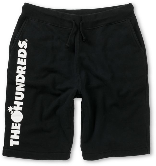 The Hundreds Juniper Black Sweat Shorts