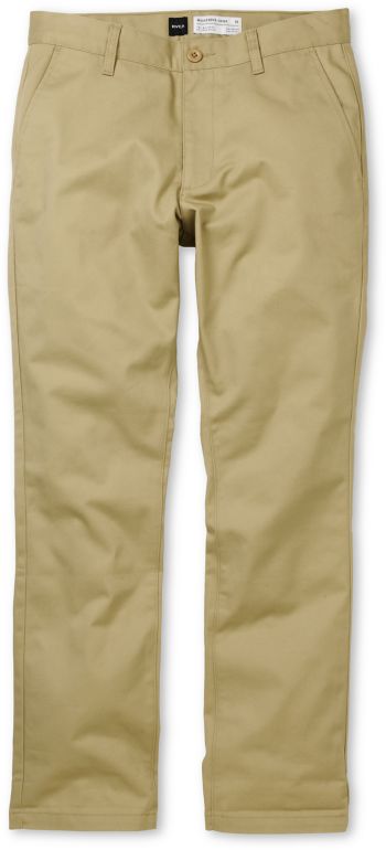RVCA Weekender Khaki Stretch Slim Fit Chino Pants